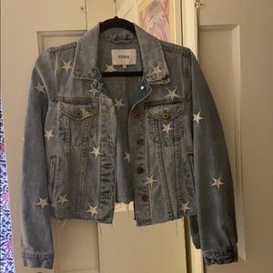 Pistola Star Printed Jean Jacket